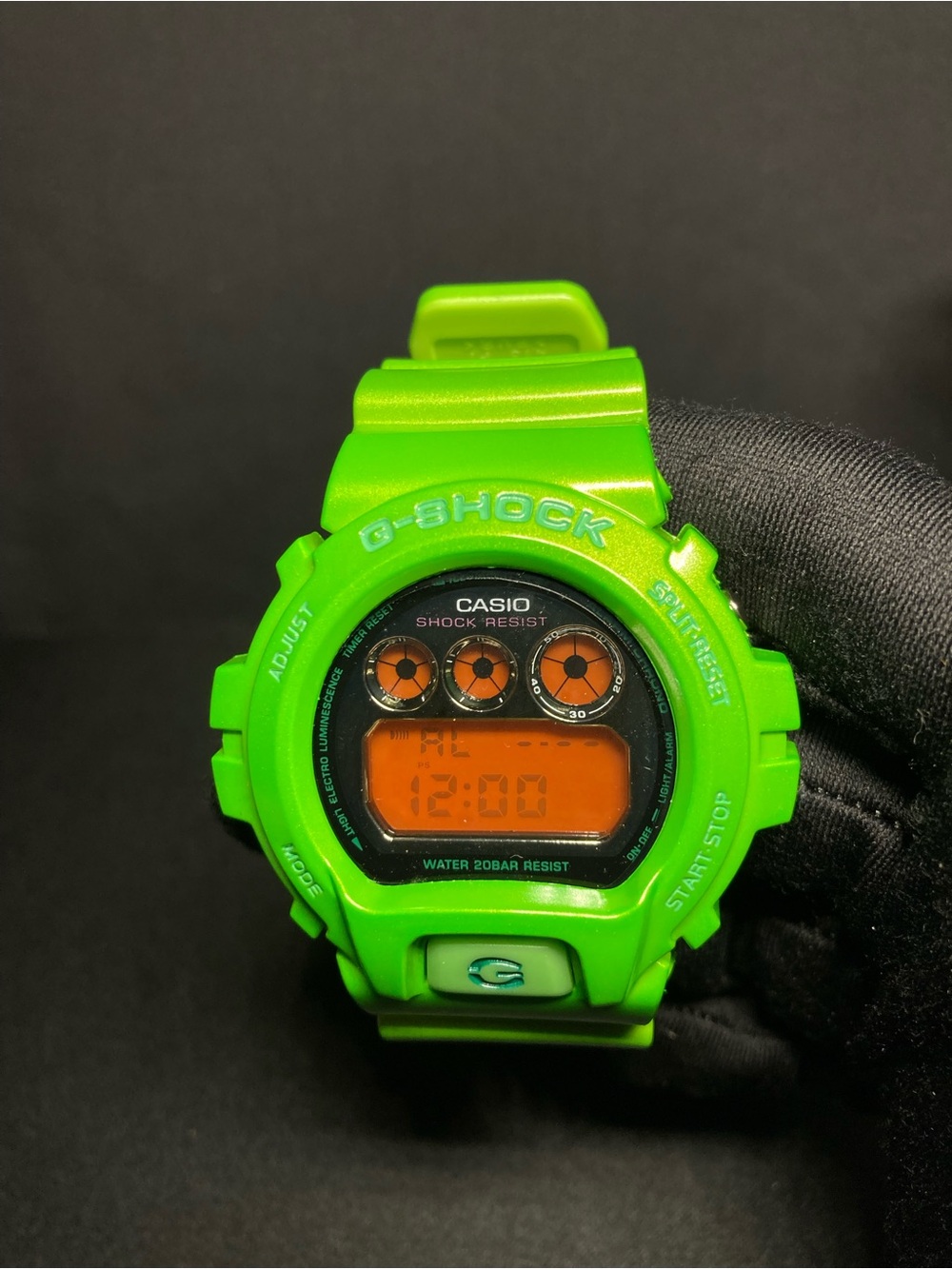 Custom G Shock Green Dw 6909 Model
